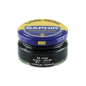 SAPHIR - 01 Крем банка Creme Surfine 50мл. (black) Черный крем для обуви